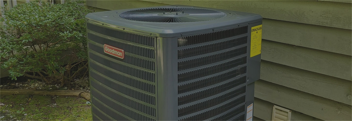 Heating and air conditioner unit outside home Western North Carolina